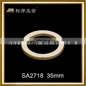 SA2718 Gold Color Round Metal Circle Custom Bag Accessory o Ring Buckle for Bags Strap thumbnail-1