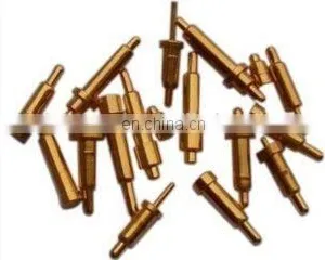Gold Plated Brass Spring Loaded Pin, Threaded Spring Pin thumbnail-1