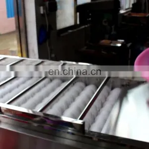 Automatic Tomato Pepper Vegetable Brush Rolls Washer Orange Lemon Avocado Fruit Cleaning Washing Machine thumbnail-1