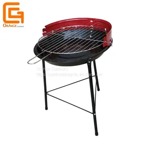 Camping Round Shaped Barbecue Grill Charcoal Simple Bbq Grill thumbnail-2