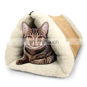 PET PALACE 2-in-1 Pet Bed Snooze Tunnel and Mat for Pets Cats Dogs and Kittens for Travel or Home thumbnail-1