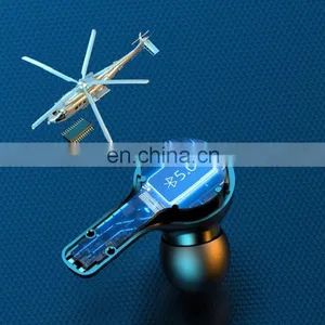 New Arrival R3 Bluetooth Headset Triple Digital Display With Tail Rod Dual Ear Wireless TWS Touch 5.0 Sports Bluetooth Headset thumbnail-6
