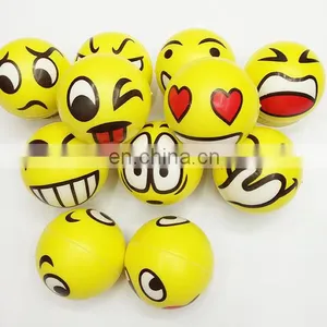 Multiple Promotion Gift Toys Smiley Anti Stress Soft PU Foaming Ball thumbnail-4