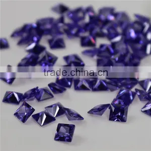 Wholesale Incomparable Beautiful 2mm Square Sapphire Zircon thumbnail-2