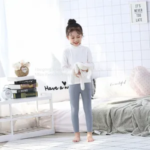 Wholesale Spring Soft Material Children Leggings Warm Knitted Leggings For Girls Kids thumbnail-1