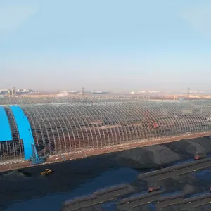Factory Price Thermal Power Plant Design Construction Building Dome Steel Coal Storage Shed thumbnail-3