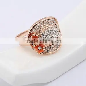 Gorgeous 2 Pc Pront Setting Micro Pave Bridal Engagement Wedding Ring Jewelry With Brass Metal thumbnail-1