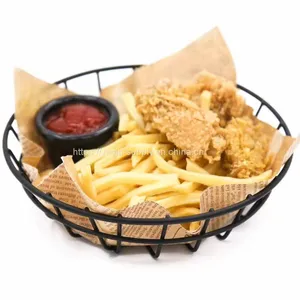 Wrapping Paper Restaurant Food Grade Custom Printed Food Tray Paper Liners thumbnail-1