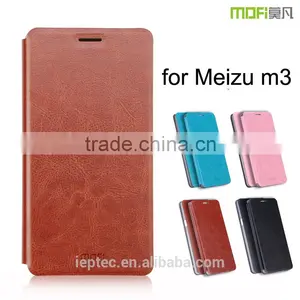 New MOFi Case Celular Housing for Meizu m3 Mini, Mobile Phone Coque Flip Leather Back Cover for Meizu Meilan m3 thumbnail-1