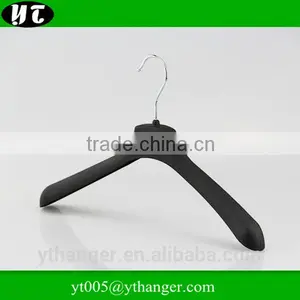 Elegant Black Rubberized Plastic Hanger for Coat thumbnail-2