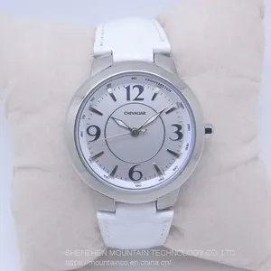 Stainless Steel Water Resistance Watches Genuine Leather Quartz Lady Watch thumbnail-1