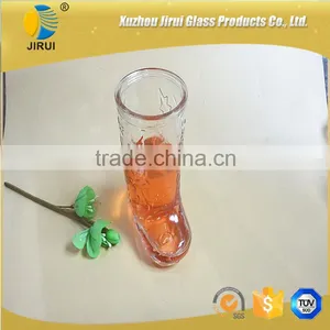 Glass Beer Drinking Cup With Boots Shape thumbnail-3