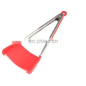 New 2 in 1 Food Grade Silicone Spatula Tongs thumbnail-1