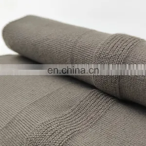 Wholesale Premium Quality Hot Selling Knitted Flats 1x1 Polyester Solid Rib Knit Fabric thumbnail-1