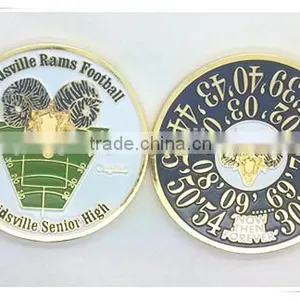 Reidsville Rams Football Senior High Memorial Challenge Coin thumbnail-1