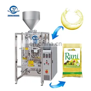 1 Litre Liquid Vffs Cooking Oil Plastic Bag Vertical Form Fill Seal Packaging Machine thumbnail-1