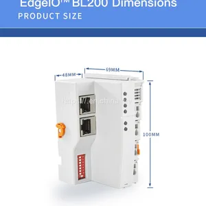 BLIIOT Integrated Switch, Dual Network Port, Modbus TCP Protocol, Smart Factory Data Acquisition and Control Distributed Coupler BL200 thumbnail-1