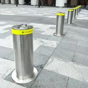 Original Factory Private Parking Antitheft Security Barrier Lockable Bollard With Reflective Band Removable Bollards thumbnail-1