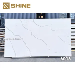 Engineered Calacatta White Color Quartz Stone Artificial Calacatta Quartz Stone Slab for Kitchen Countertop thumbnail-1