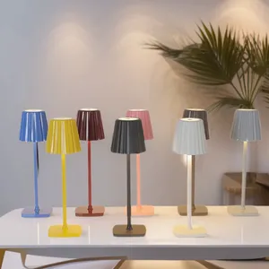 Vintage Desk Lamp, Rechargeable Night Light, Ambient Light,Tall Table Lamp,Mushroom Lamp, Bedside Night Light，Multiple Atmosphere Desk Lamps thumbnail-3