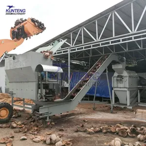Coconut Shell Fiber Grinding Coconut Coir Fiber Plant Pots Machine Defibering Process Line EPC thumbnail-3
