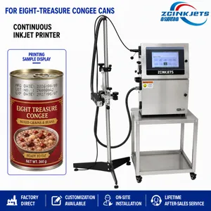 Small Character Metal Food Can Date Coding Machine for Canned Porridge Lids and Can Bottoms Batch Printing thumbnail-1