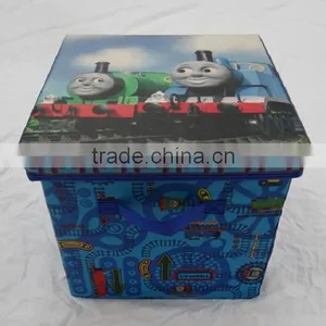 Cartoon Logo Multipurpose Storage Box With Lid Storage Chair thumbnail-1