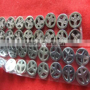 High Quality Direct Sales Alloy Jewelry DIY Peace Symbol Charm Sliders thumbnail-3
