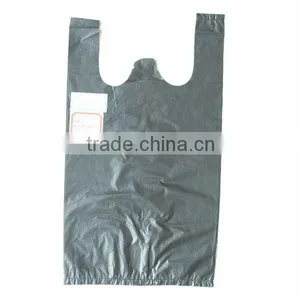 Black Recycle HDPE Vest Garbage Bags thumbnail-1