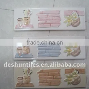 Wall Ceramic Border Tiles for Bathroom thumbnail-3