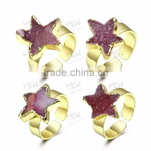New Fashion Engagement Ring, Custom Shape Star Rings thumbnail-5