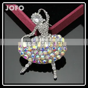 2016 Fashion Jewelry Manufacturers Selling Jewelry Dancing Ballet Girl Brooch Premium Corsage thumbnail-1