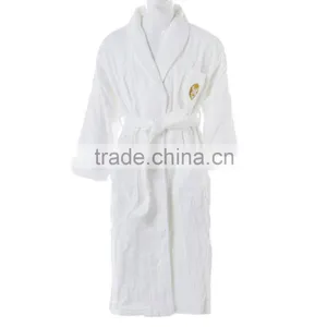 Luxury Cotton Waffle Hotel Bathrobe thumbnail-2