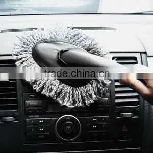 Multi-functional Car Duster Cleaning Dirt Dust Clean Care Brushes Dusting Tool Mop Gray thumbnail-1