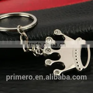 Rhinestone Princess Queen Crown Keychains Key Ring Creative Metal Key Holder Jewelry thumbnail-2