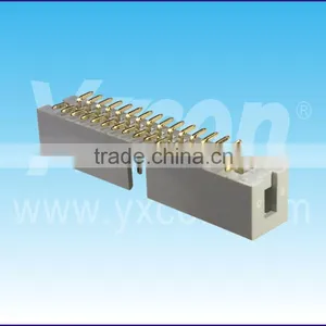 China Big Factory 2.54mm Pitch High Quality Vertical SMD Grey Color Box Header thumbnail-1