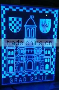 Edgelight Light Guide Sheet With Laser Dot and V-Cutting Progress Art Craft thumbnail-2