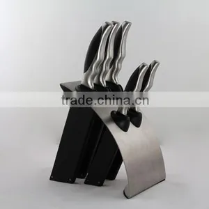 5pcs Stainless Steel Knife in Block thumbnail-1