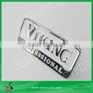 Sinicline Good Quality Silver Metal Label for Garment or Luggage thumbnail-1