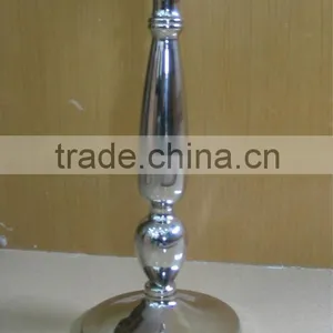 Long-stemmed Tall Pillar Stainless Steel Candle Holders thumbnail-1
