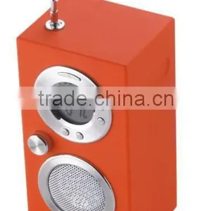 Mini Portable FM Radio With Speaker,radio Clock thumbnail-1