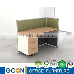 China Supplier Modular Office Workstation With Wood Partirion thumbnail-1