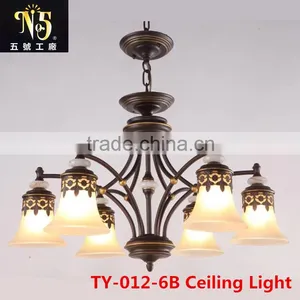 2016 Hot Sale New Design Iron Light With Flower Lampshade Led Light for Dining Room for Home thumbnail-5
