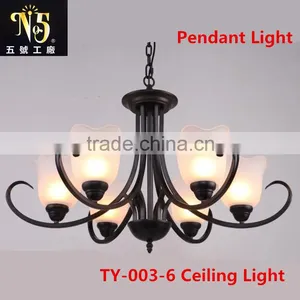 American Style Design Iron LED Pendant Chandelier Lamps Lights Lighting for Home/Coffee House Decoration thumbnail-6