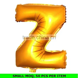 Wholesale 18 Inch and 32 Inch Gold Alphabet Letter Foil Balloons thumbnail-1