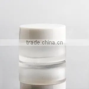 Cheap Glass Jar With White Plastic Lid White Cover thumbnail-1