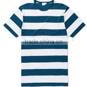 Customized Design T-shirt Classic Cotton Wholesale Striped T-shirt thumbnail-1