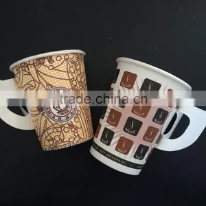 Disposable Paper Coffee Cup With Handles thumbnail-1