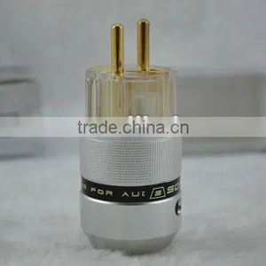 SonarQuest Aluminum Metal Gold-plated EU Power Connector thumbnail-1
