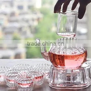 Glass Tea Pot With Glass Stainer thumbnail-2